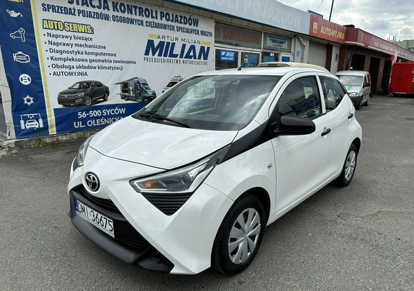 Toyota Aygo cena 38500 przebieg: 83400, rok produkcji 2020 z Syców małe 254